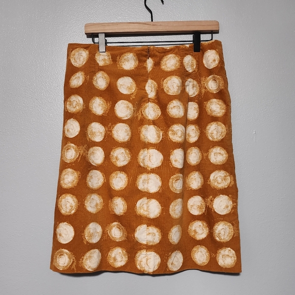 Maeve Orange and Cream Pencil Skirt - Picture 5 of 12